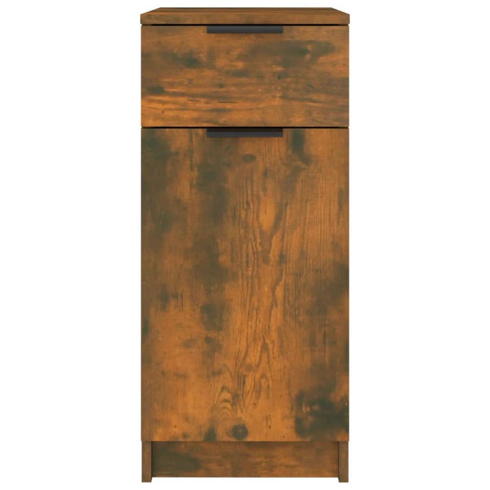 Dulap de birou, stejar fumuriu, 33,5x50x75 cm, lemn prelucrat - WALTI WALTI