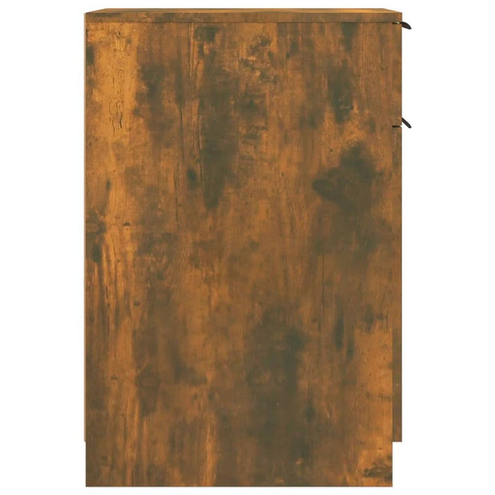 Dulap de birou, stejar fumuriu, 33,5x50x75 cm, lemn prelucrat - WALTI WALTI