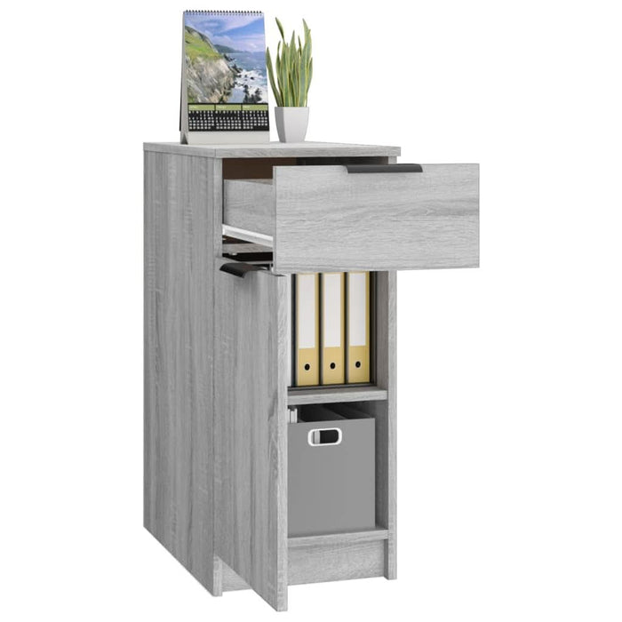 Dulap de birou, gri sonoma, 33,5x50x75 cm, lemn prelucrat - WALTI WALTI