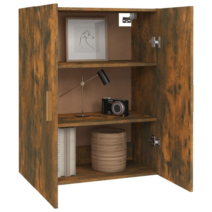 Dulap de perete suspendat, stejar fumuriu, 69,5x34x90 cm - WALTI WALTI