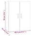 Dulap de perete suspendat, stejar fumuriu, 69,5x34x90 cm - WALTI WALTI