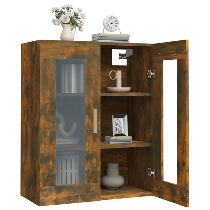 Dulap de perete suspendat, stejar fumuriu, 69,5x34x90 cm - WALTI WALTI