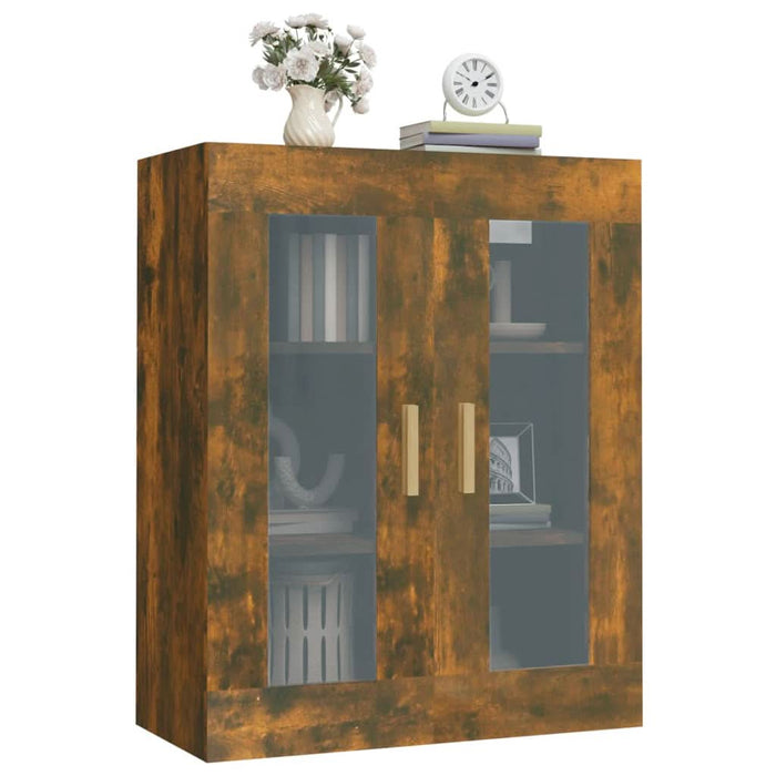 Dulap de perete suspendat, stejar fumuriu, 69,5x34x90 cm - WALTI WALTI