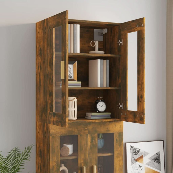 Dulap de perete suspendat, stejar fumuriu, 69,5x34x90 cm - WALTI WALTI