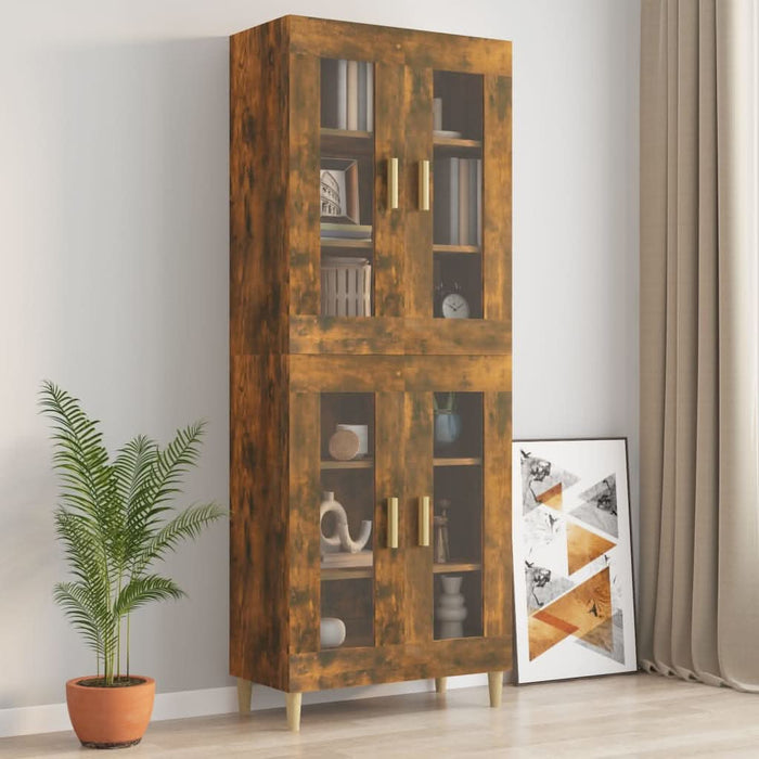 Dulap de perete suspendat, stejar fumuriu, 69,5x34x90 cm - WALTI WALTI