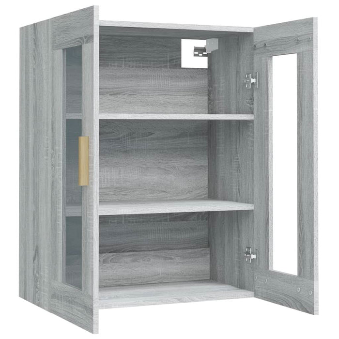 Dulap de perete suspendat, gri sonoma, 69,5x34x90 cm - WALTI WALTI