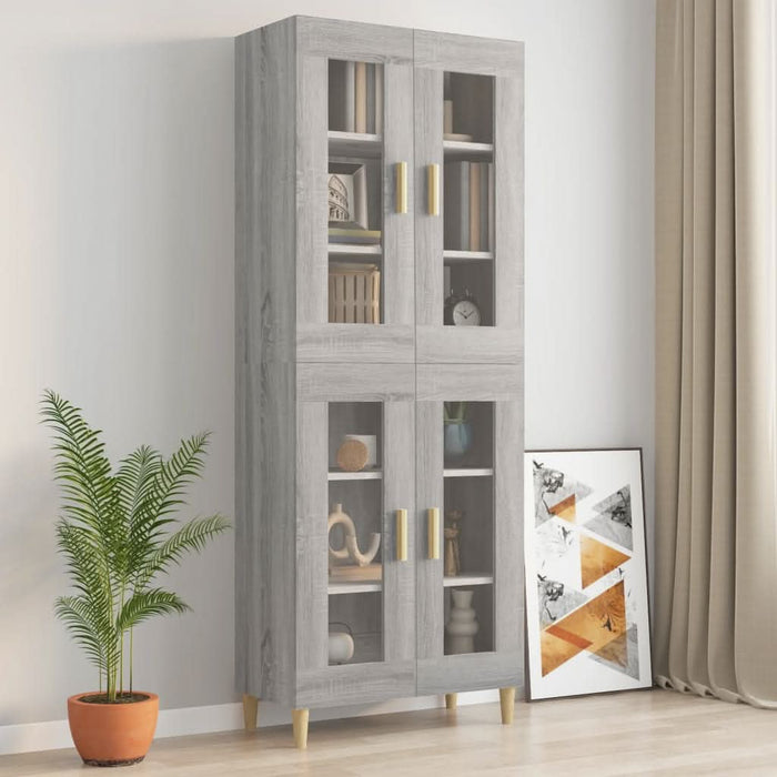 Dulap de perete suspendat, gri sonoma, 69,5x34x90 cm - WALTI WALTI
