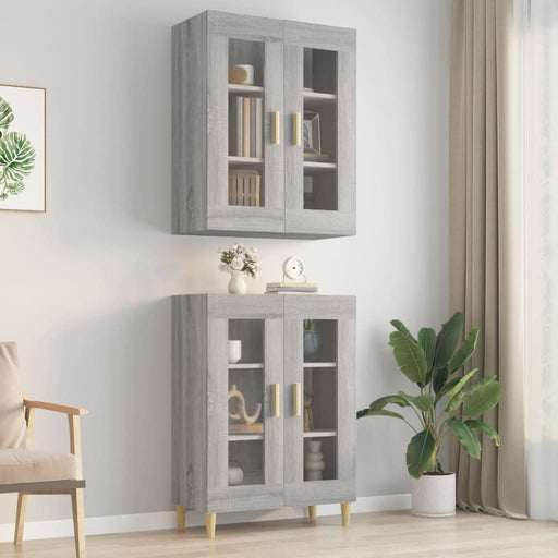 Dulap de perete suspendat, gri sonoma, 69,5x34x90 cm - WALTI WALTI