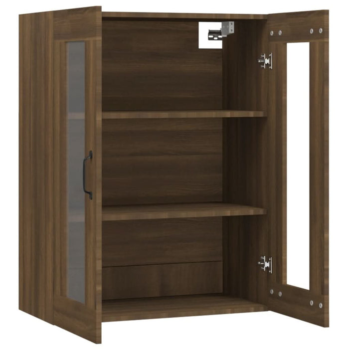 Dulap de perete suspendat, stejar maro, 69,5x34x90 cm - WALTI WALTI