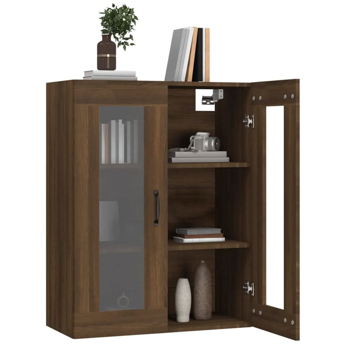Dulap de perete suspendat, stejar maro, 69,5x34x90 cm - WALTI WALTI