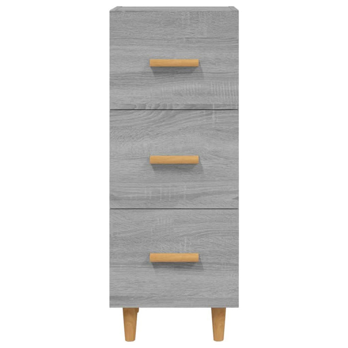 Servantă, gri sonoma, 34,5x34x90 cm, lemn compozit - WALTI WALTI