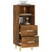 Servantă, stejar fumuriu, 34,5x34x90 cm, lemn compozit - WALTI WALTI