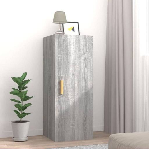 Dulap de perete, gri sonoma, 34,5x34x90 cm, lemn compozit - WALTI WALTI