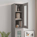 Dulap de perete suspendat, gri sonoma, 34,5x34x90 cm - WALTI WALTI