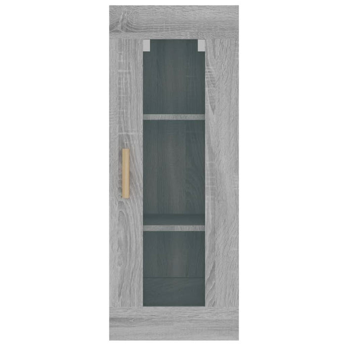 Dulap de perete suspendat, gri sonoma, 34,5x34x90 cm - WALTI WALTI