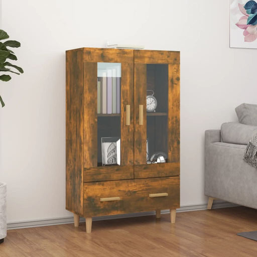 Dulap înalt, stejar fumuriu, 70x31x115 cm, lemn compozit - WALTI WALTI