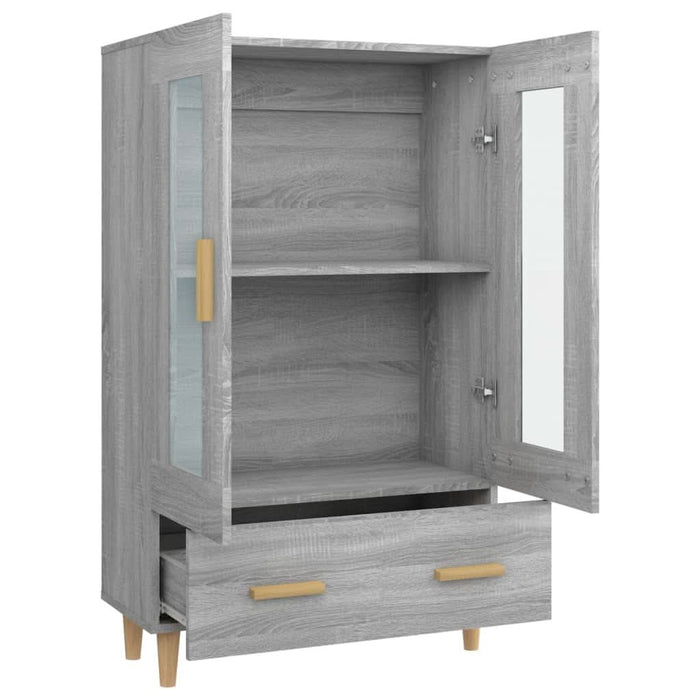 Dulap înalt, gri sonoma, 70x31x115 cm, lemn compozit - WALTI WALTI