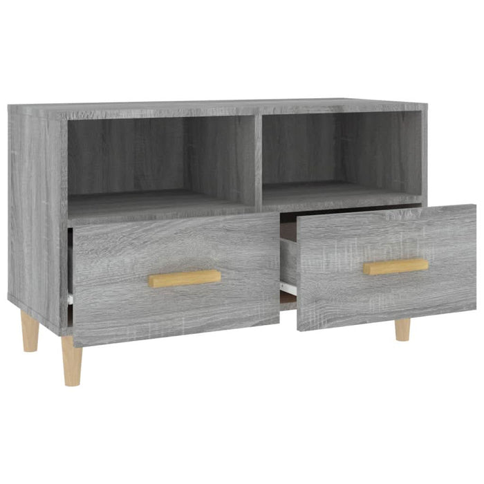 Comodă TV, gri sonoma, 80x36x50 cm, lemn prelucrat - WALTI WALTI