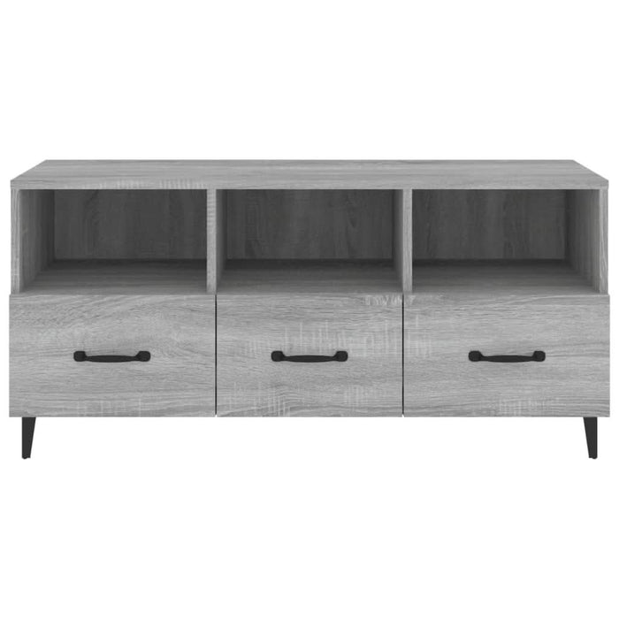Comodă TV, gri sonoma, 102x35x50 cm, lemn compozit - WALTI WALTI