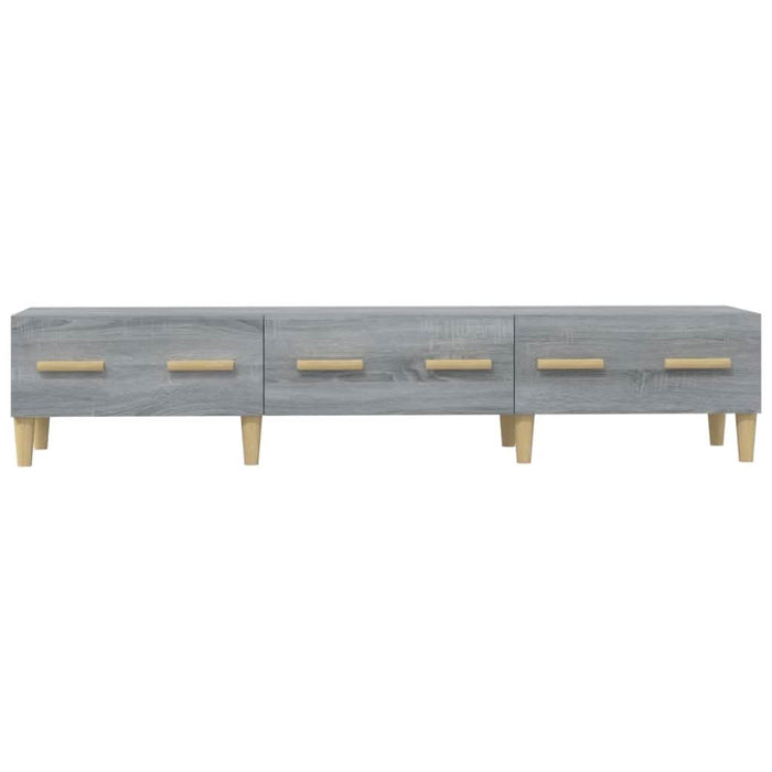 Comodă TV, gri sonoma, 150x34,5x30 cm, lemn compozit - WALTI WALTI