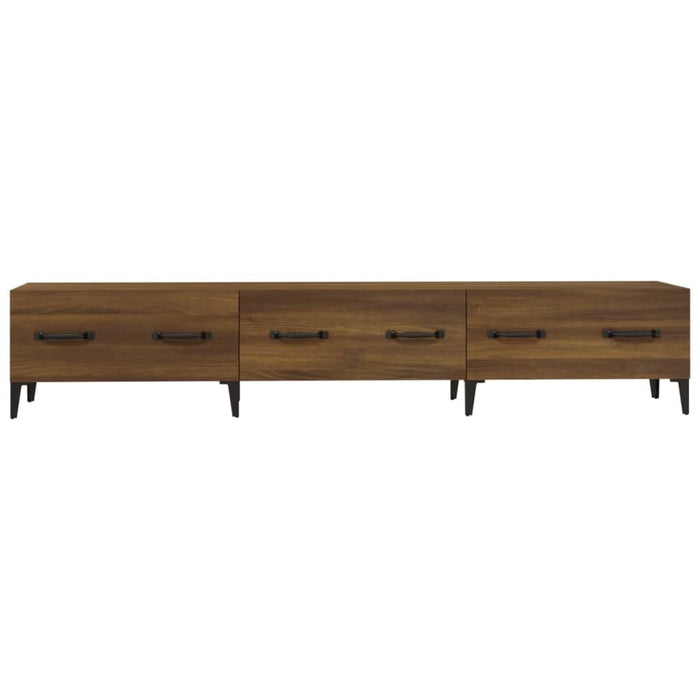Comodă TV, stejar maro, 150x34,5x30 cm, lemn prelucrat - WALTI WALTI