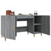 Birou, gri sonoma, 140x50x75 cm, lemn compozit - WALTI WALTI