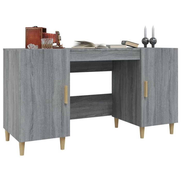 Birou, gri sonoma, 140x50x75 cm, lemn compozit - WALTI WALTI