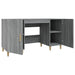 Birou, gri sonoma, 140x50x75 cm, lemn compozit - WALTI WALTI