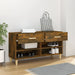 Pantofar, stejar fumuriu, 102x35x55 cm, lemn compozit - WALTI WALTI
