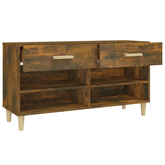 Pantofar, stejar fumuriu, 102x35x55 cm, lemn compozit - WALTI WALTI