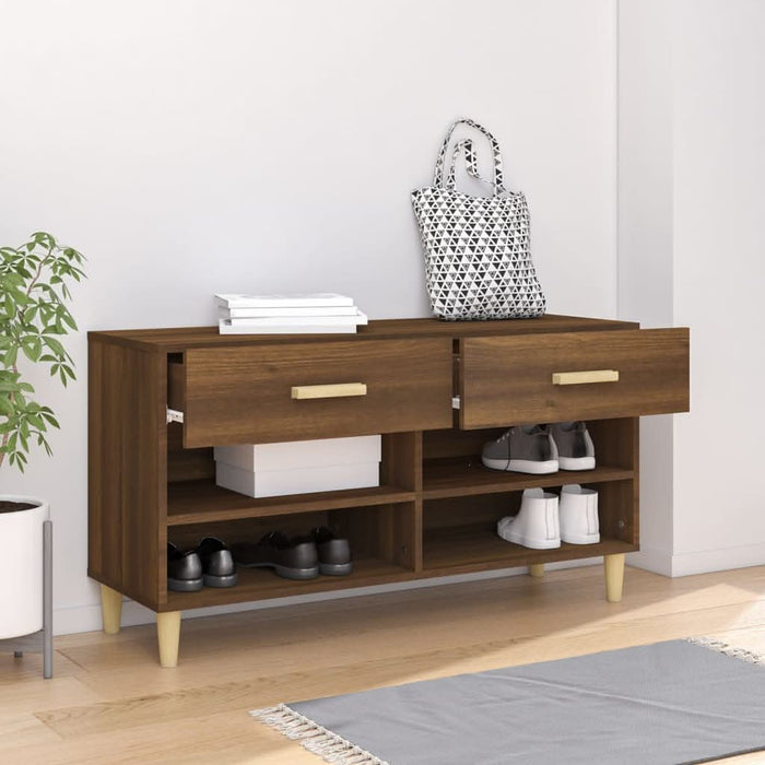 Pantofar, stejar maro, 102x35x55 cm, lemn compozit - WALTI WALTI