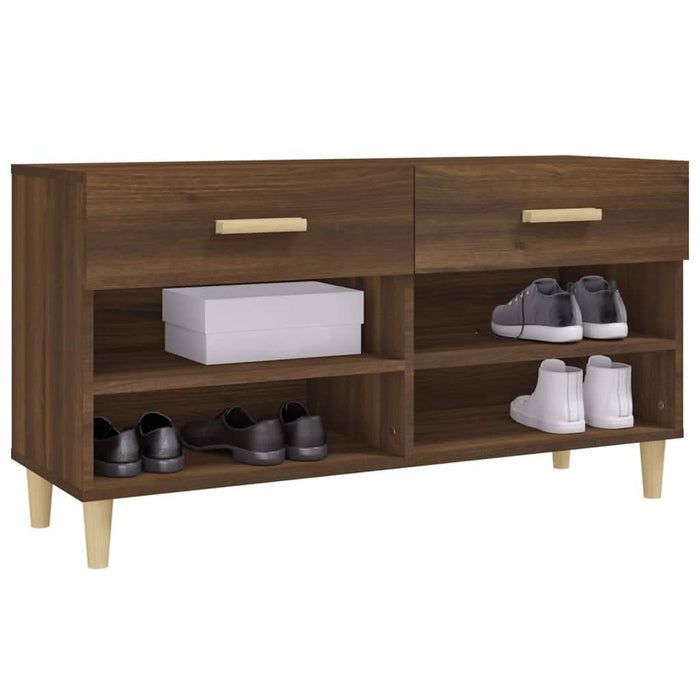 Pantofar, stejar maro, 102x35x55 cm, lemn compozit - WALTI WALTI