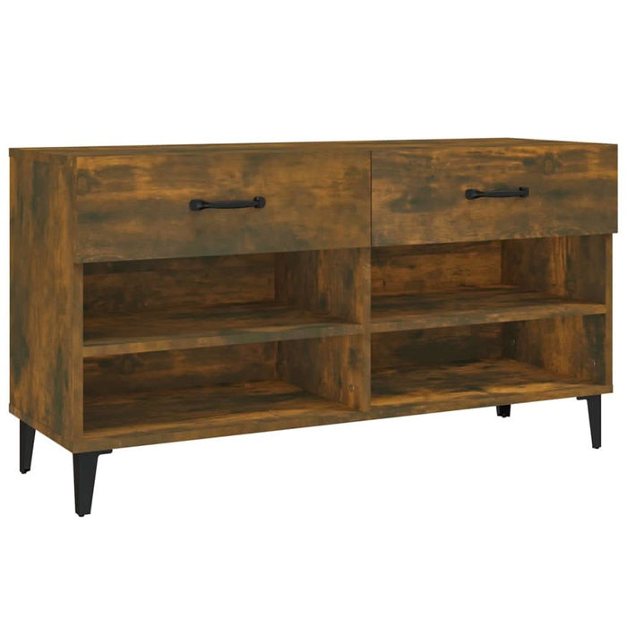 Pantofar, stejar fumuriu, 102x35x55 cm, lemn compozit - WALTI WALTI