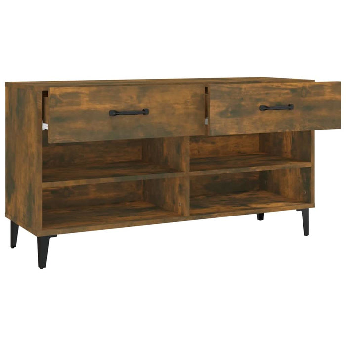 Pantofar, stejar fumuriu, 102x35x55 cm, lemn compozit - WALTI WALTI