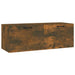 Dulap de perete, stejar fumuriu, 100x36,5x35 cm, lemn prelucrat - WALTI WALTI