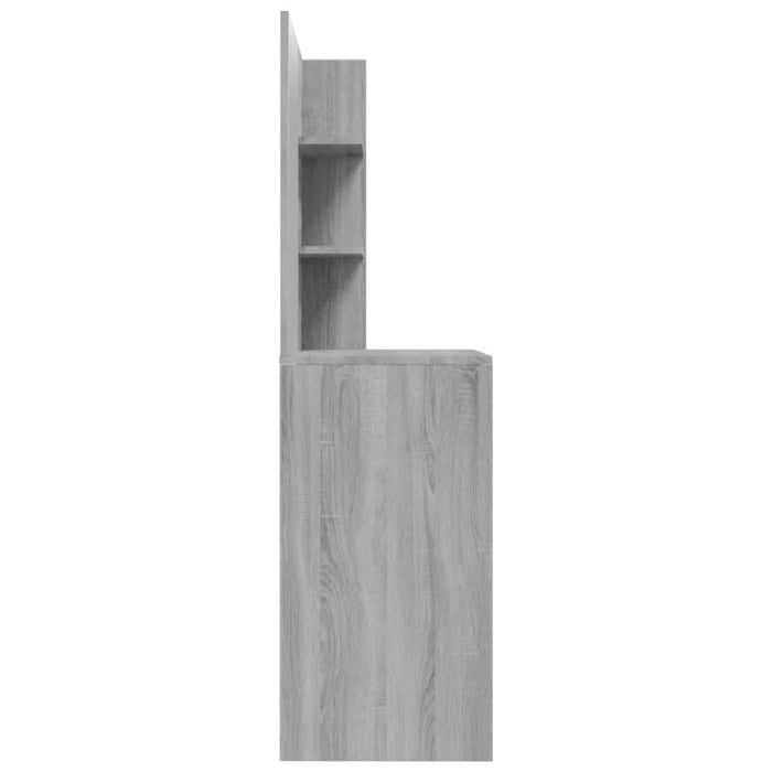 Masă de toaletă cu oglindă, gri sonoma, 74,5x40x141 cm - WALTI WALTI