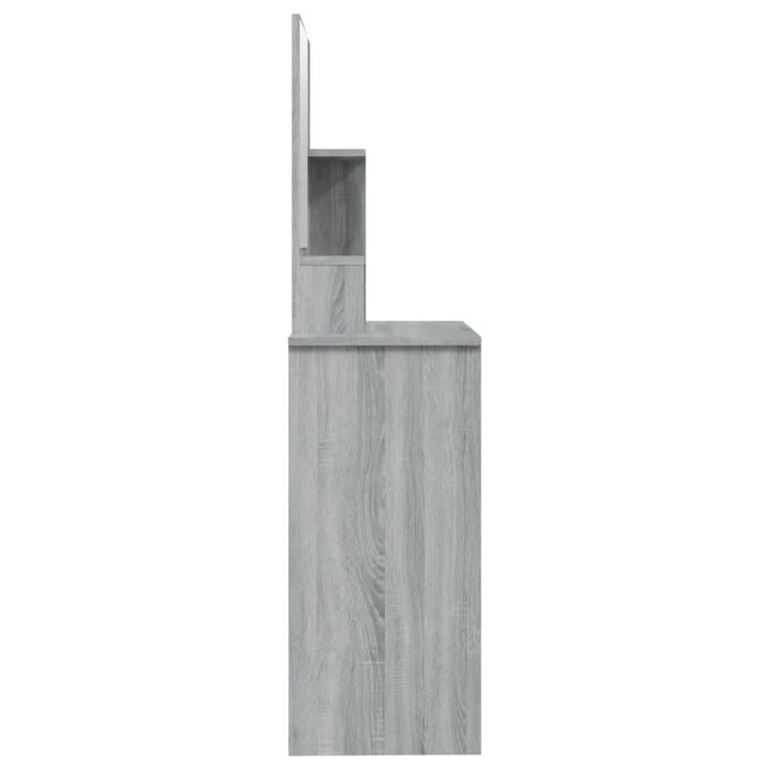 Masă de toaletă cu oglindă, gri sonoma, 86,5x35x136 cm - WALTI WALTI