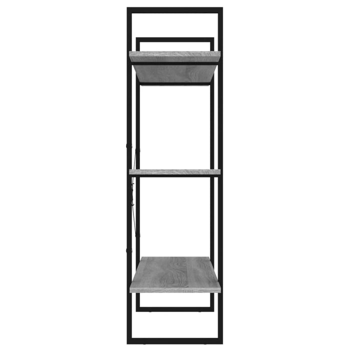 Bibliotecă, gri sonoma, 100x30x105 cm, lemn prelucrat - WALTI WALTI