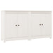 Servante, 2 buc., alb, 70x35x80 cm, lemn masiv de pin - WALTI WALTI