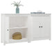 Servante, 2 buc., alb, 70x35x80 cm, lemn masiv de pin - WALTI WALTI