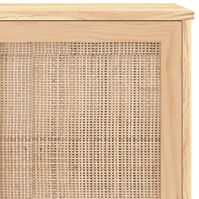 Servantă, maro, 105x30x60 cm, lemn masiv pin și ratan natural - WALTI WALTI