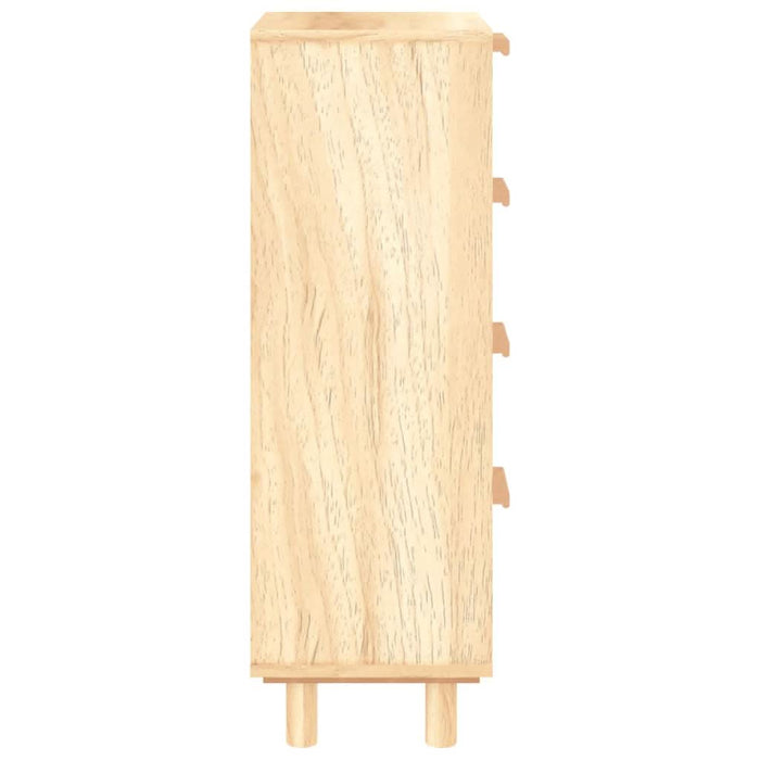 Servantă, maro, 40x30x90 cm, lemn masiv pin și ratan natural - WALTI WALTI