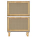 Pantofar, alb, 52x25x80 cm, lemn prelucrat și ratan natural - WALTI WALTI