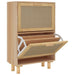 Pantofar, maro, 52x25x80 cm, lemn prelucrat și ratan natural - WALTI WALTI