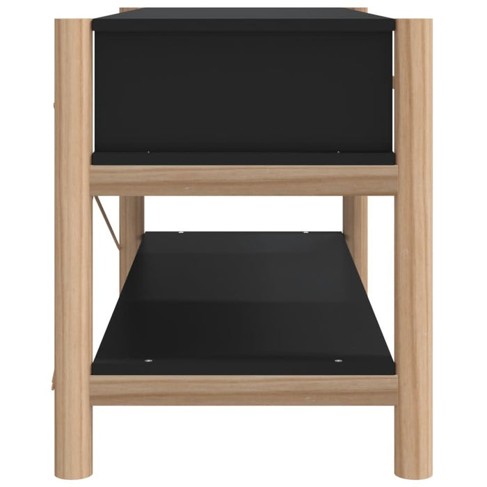 Comodă TV, negru, 82x38x45 cm, lemn prelucrat - WALTI WALTI