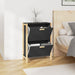 Pantofar, negru, 57,5x33x80 cm, lemn prelucrat - WALTI WALTI