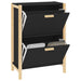 Pantofar, negru, 57,5x33x80 cm, lemn prelucrat - WALTI WALTI