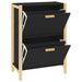 Pantofar, negru, 57,5x33x80 cm, lemn prelucrat - WALTI WALTI