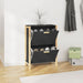 Pantofar, negru, 57,5x33x80 cm, lemn prelucrat - WALTI WALTI