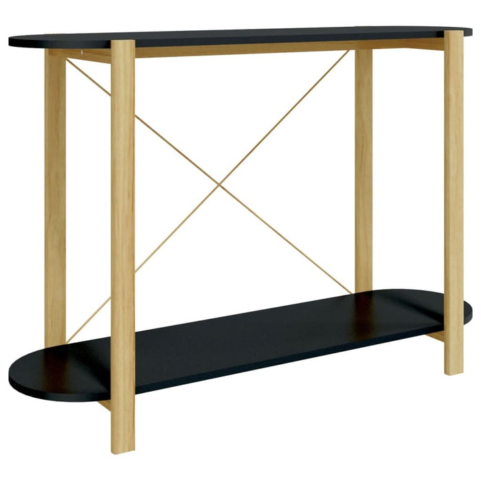Măsuță consolă, negru, 110x38x75 cm, lemn prelucrat - WALTI WALTI